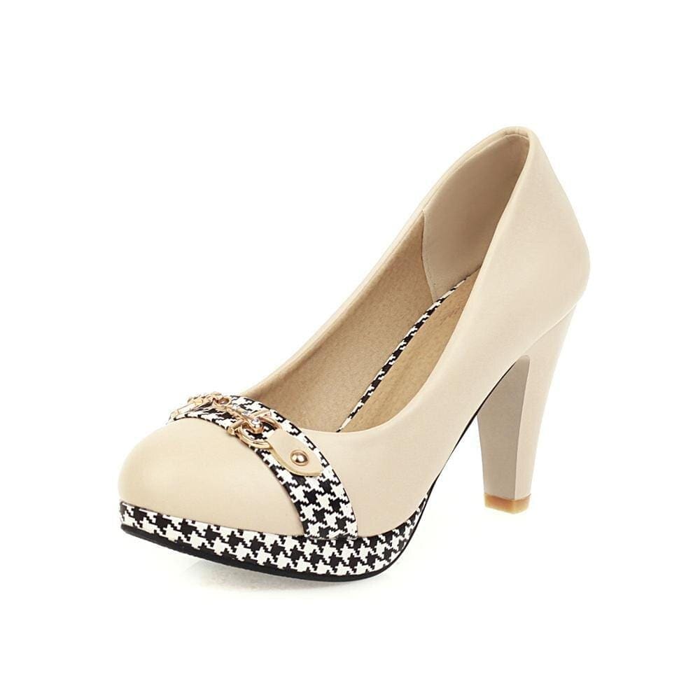 Chaussures Pin - Up Blanche - Robitta