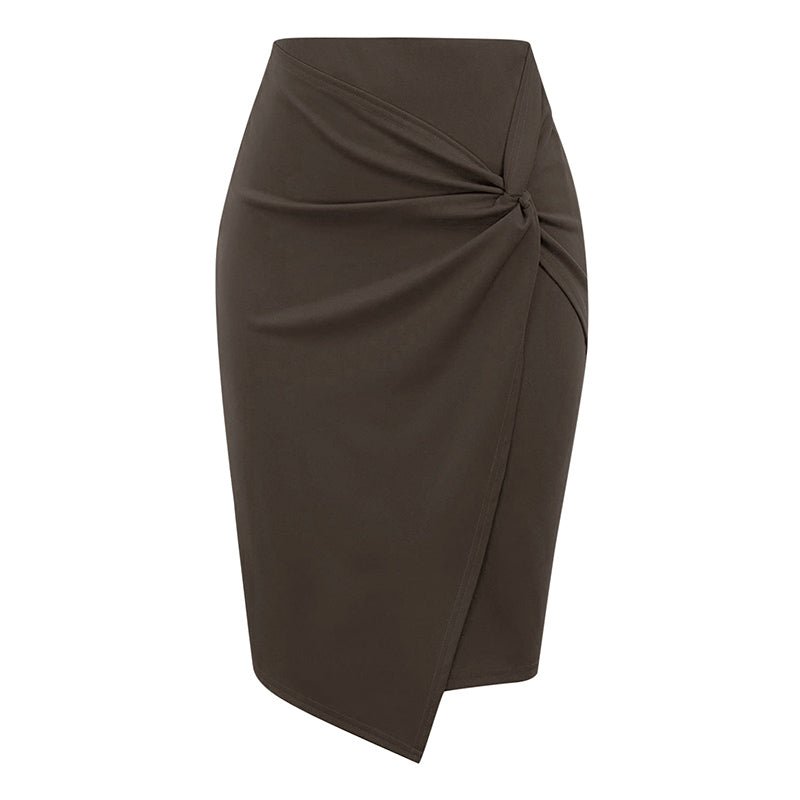 Jupe Année 50 Crayon Marron - Robitta