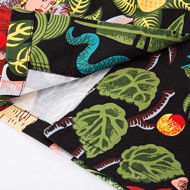 Jupe Année 50 Motifs Retro - Robitta