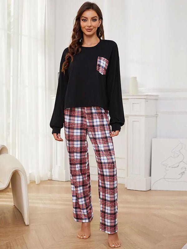 Pantalon Pyjama à Carreaux Pour Femme "Caresse Nocturne" - Robitta