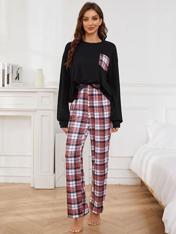 Pantalon Pyjama à Carreaux Pour Femme "Caresse Nocturne" - Robitta