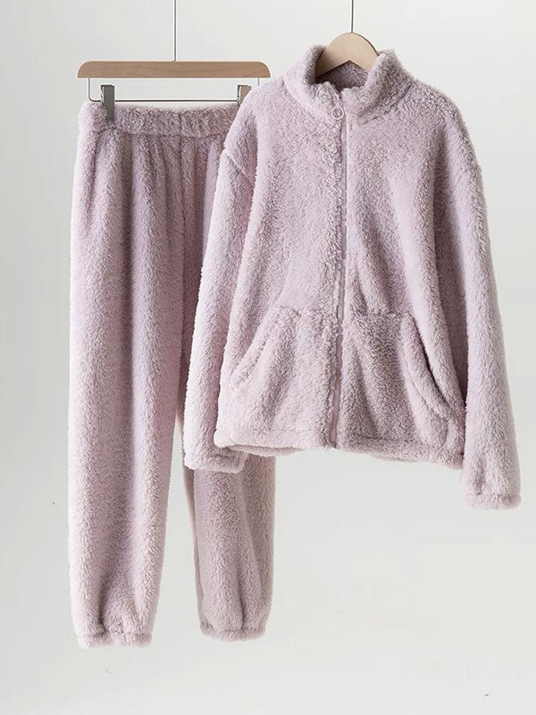 Pyjama Chaud Polaire Lavande Pour Femme "Rêve Polaire" - Robitta