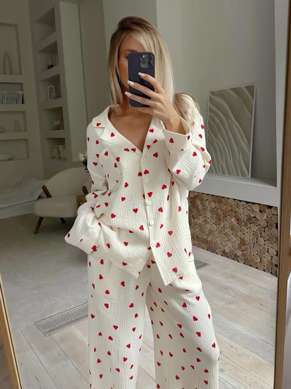 Pyjama En Coton "Cœurs de Coton" - Robitta