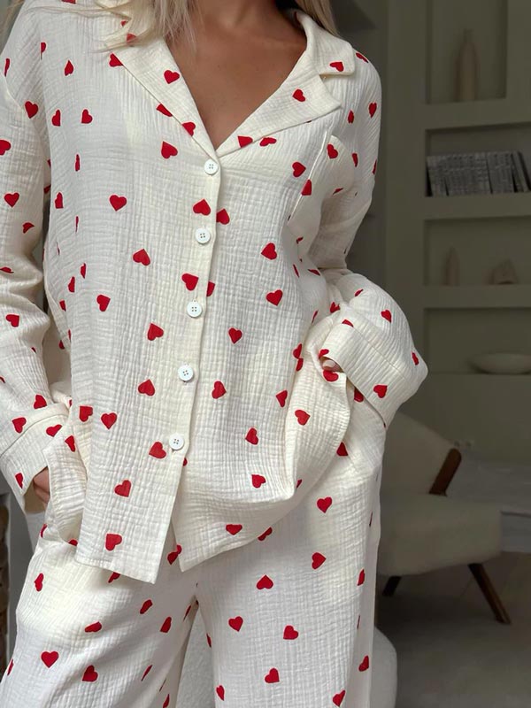 Pyjama En Coton "Cœurs de Coton" - Robitta