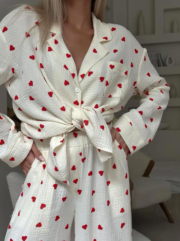 Pyjama En Coton "Cœurs de Coton" - Robitta