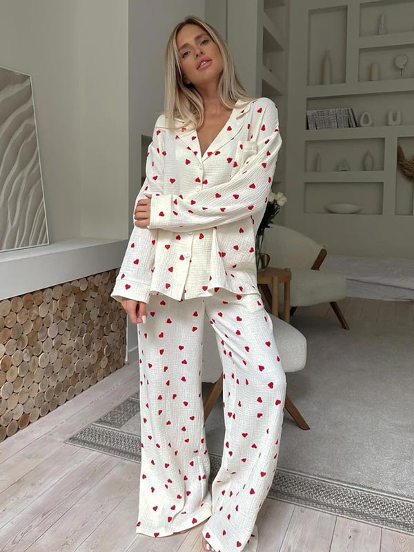 Pyjama En Coton "Cœurs de Coton" - Robitta