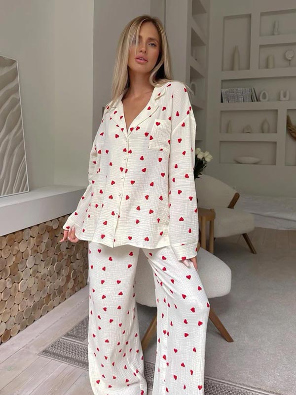 Pyjama En Coton "Cœurs de Coton" - Robitta