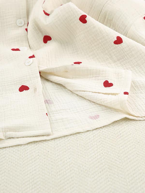 Pyjama En Coton "Cœurs de Coton" - Robitta