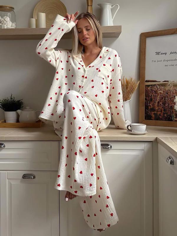 Pyjama En Coton "Cœurs de Coton" - Robitta