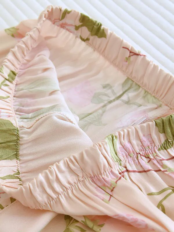 Pyjama Pour Femme À Manches Longues 2 Pièces "Fleur de Printemps" - Robitta