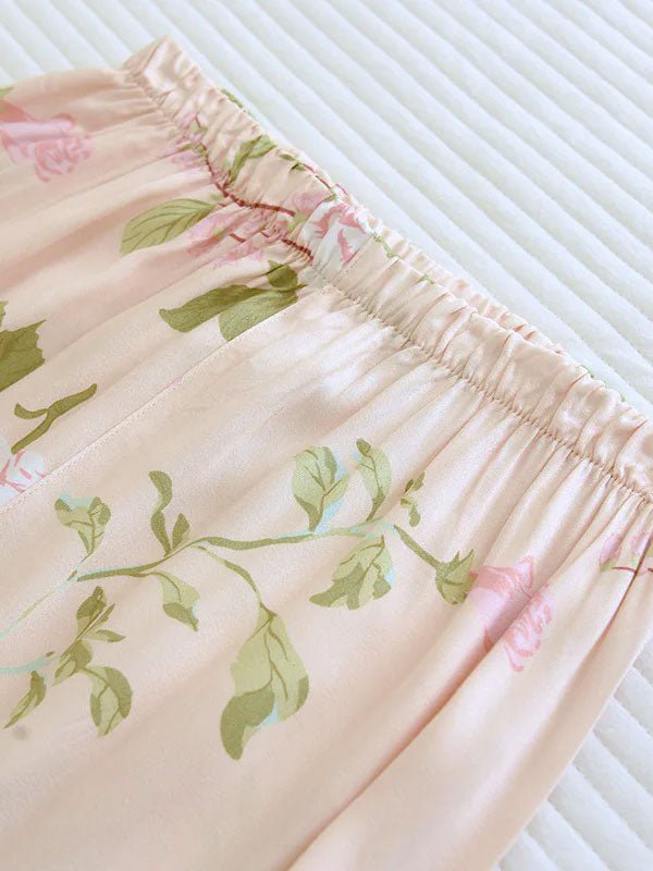 Pyjama Pour Femme À Manches Longues 2 Pièces "Fleur de Printemps" - Robitta