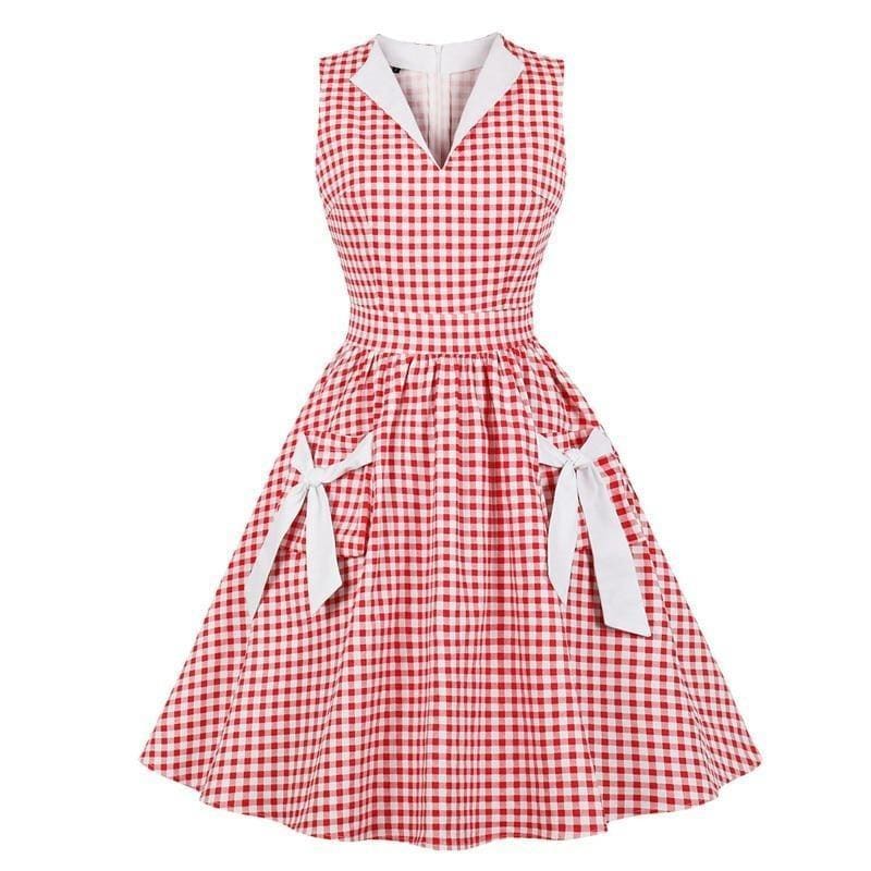 Robe à Carreaux Années 50 - Robitta