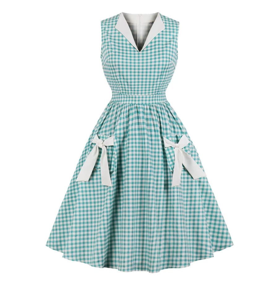 Robe à Carreaux Années 50 - Robitta