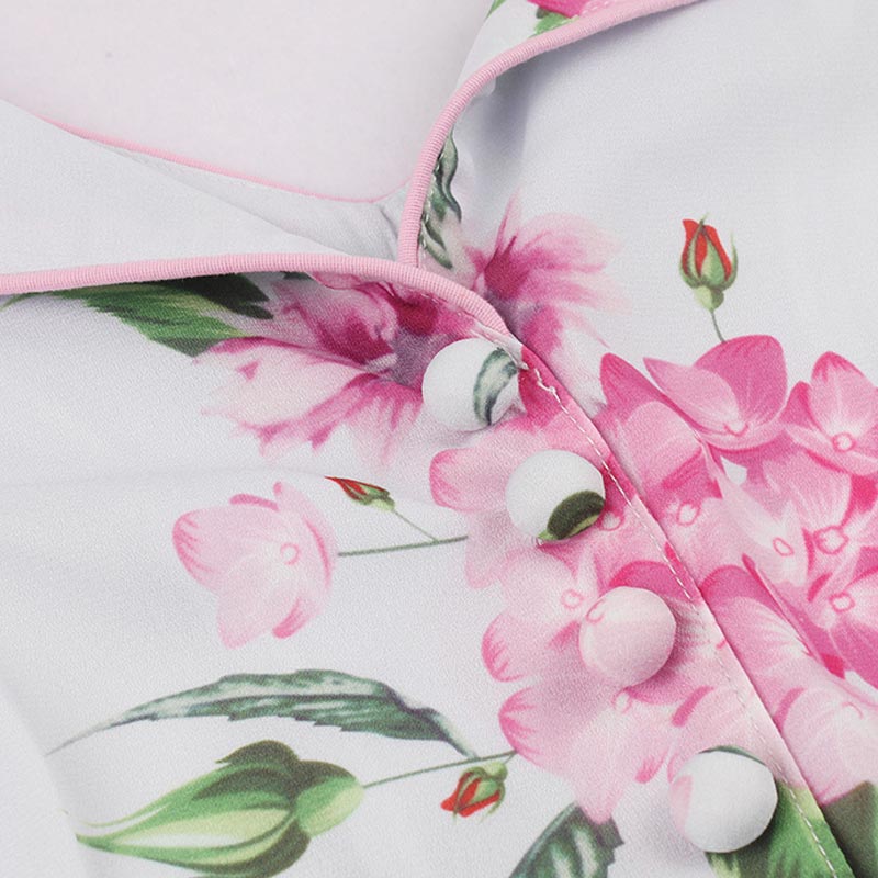 Robe Année 50 Blanche - Robitta