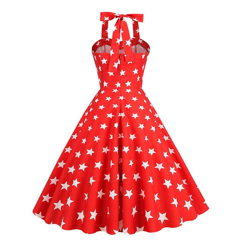 Robe Année 50 Rouge USA - Robitta