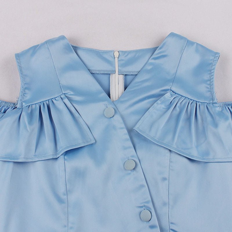 Robe Années 50 Bleu - Robitta