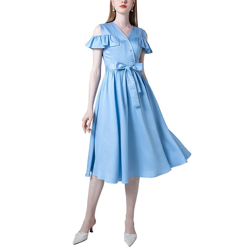 Robe Années 50 Bleu - Robitta