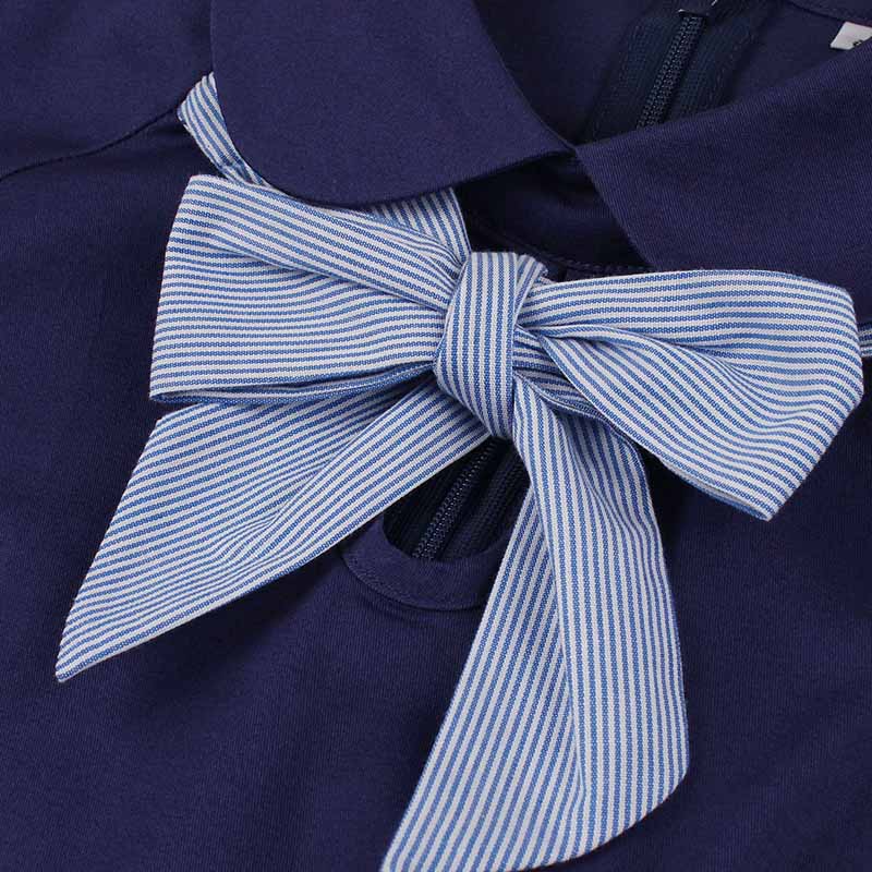 Robe Années 50 Bleu Marine - Robitta