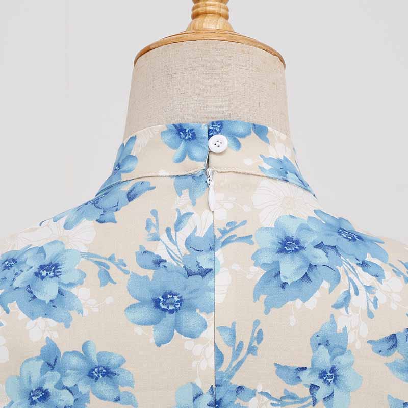Robe Années 50 Crayon À Fleurs - Robitta
