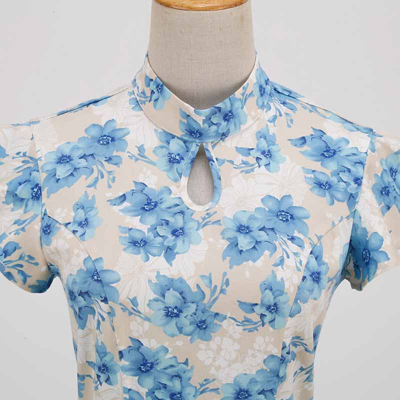 Robe Années 50 Crayon À Fleurs - Robitta