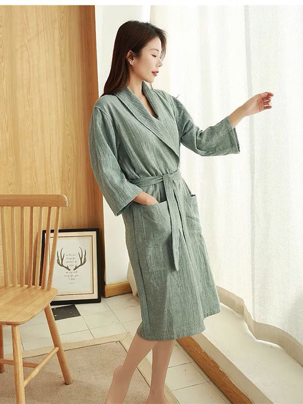 Robe de Chambre D'été Pour Femme "Sérénité Matinale" - Robitta