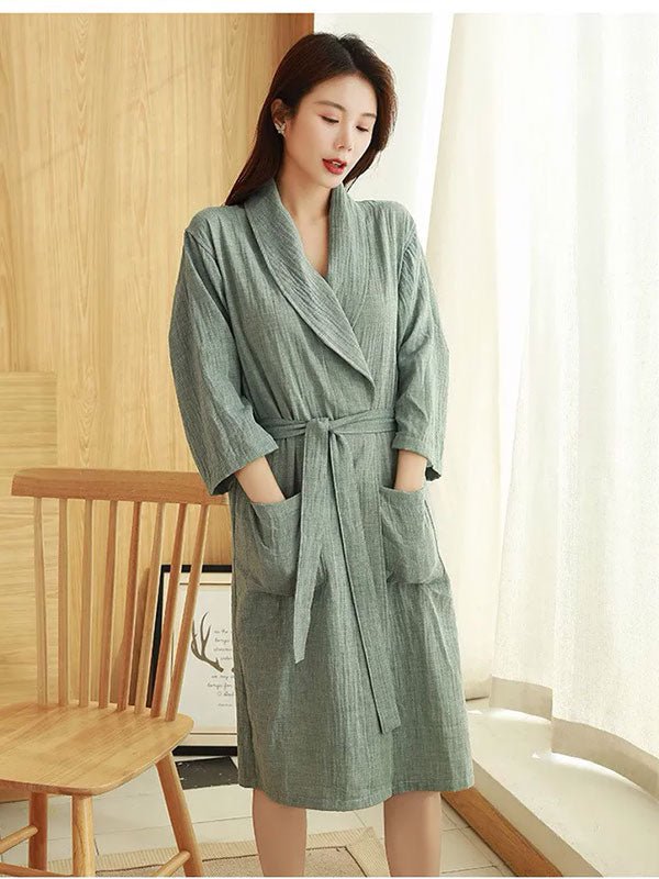 Robe de Chambre D'été Pour Femme "Sérénité Matinale" - Robitta