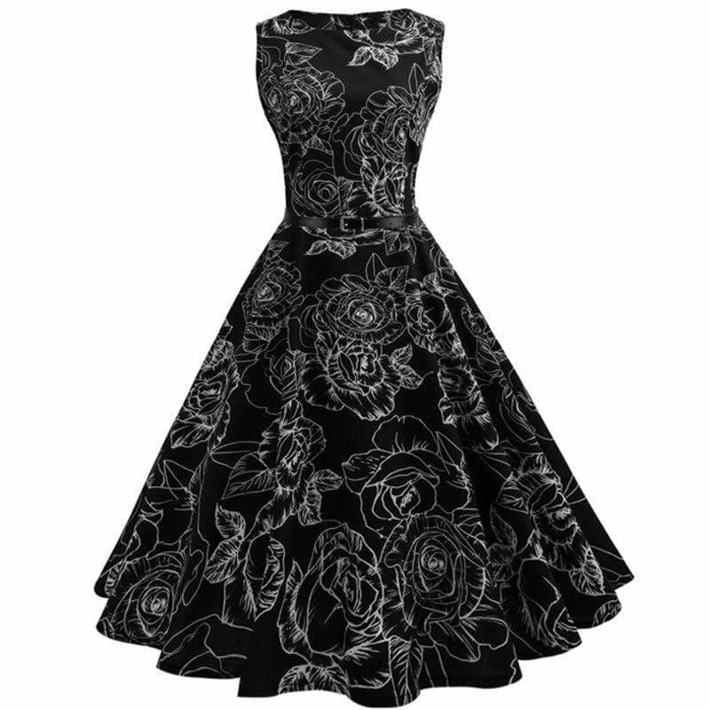 Robe Foncée Années 50 - Robitta