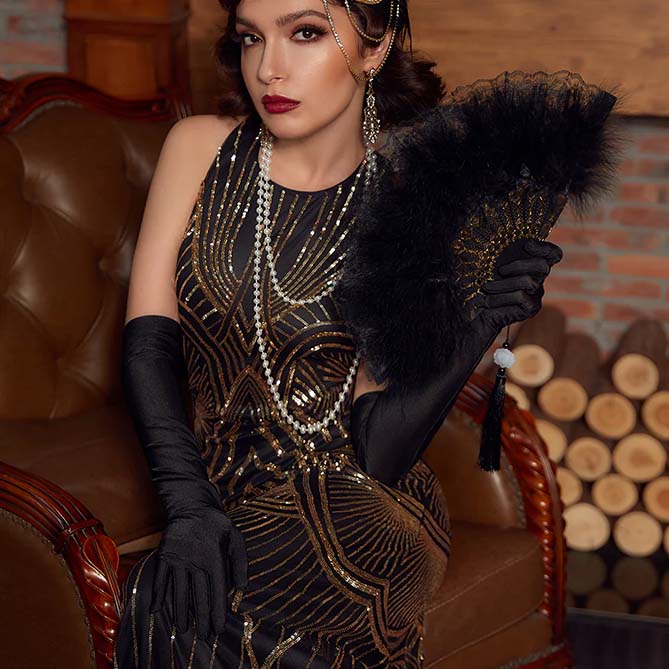 Robe Longue Années 20 Gatsby - Robitta
