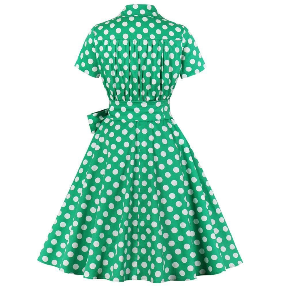 Robe Rétro Années 50 À Pois - Robitta