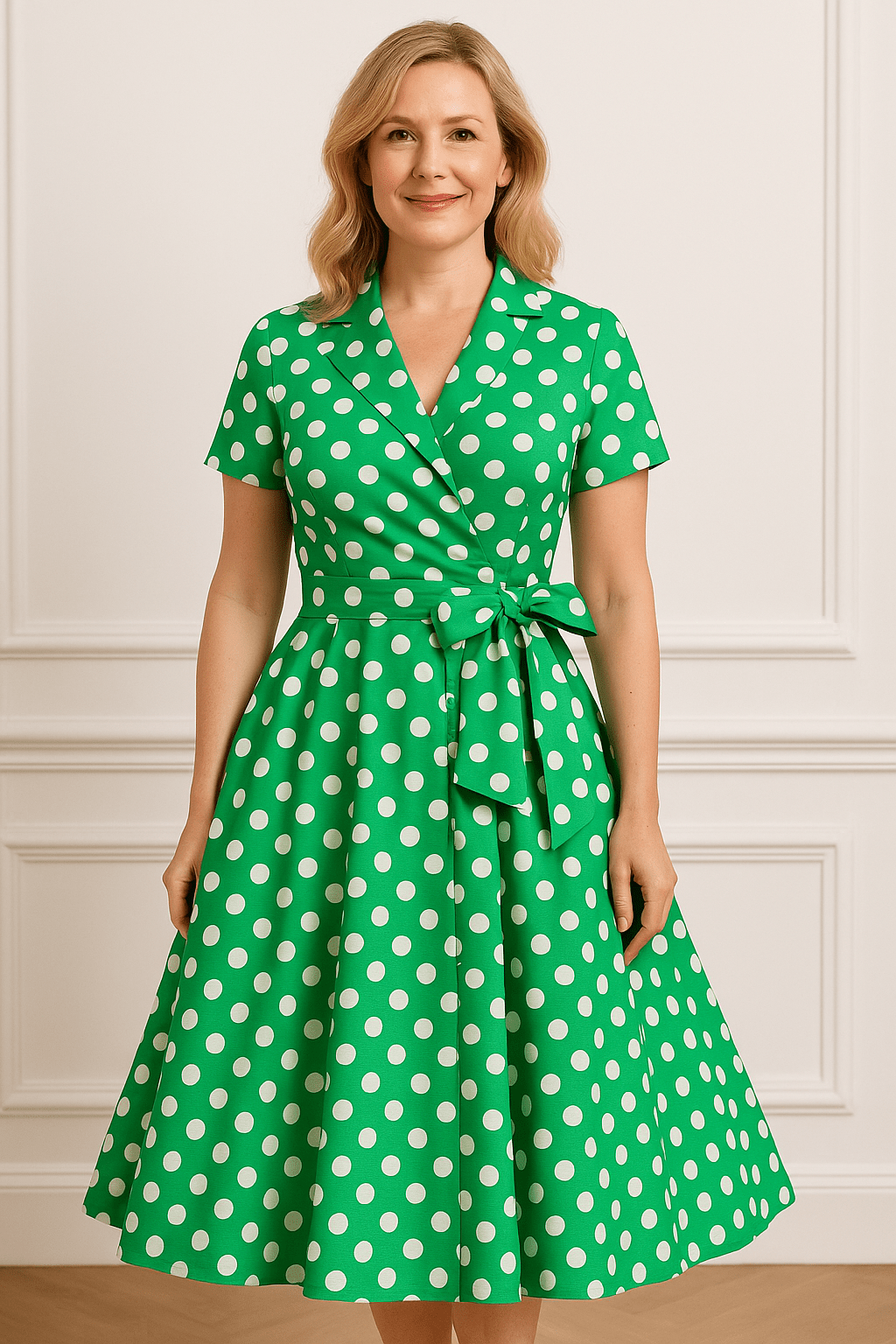 Robe Rétro Années 50 À Pois - Robitta