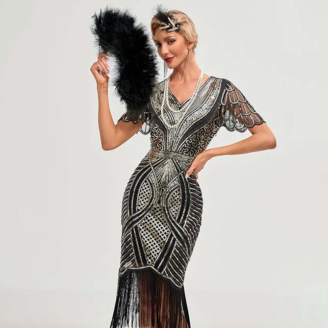 Robe Style Gatsby Années 20