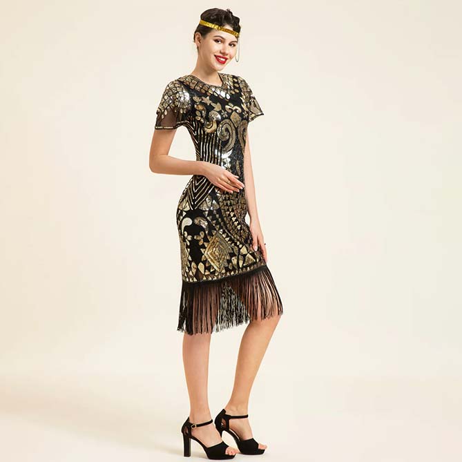 Robe Années 20 Gatsby Pas Cher