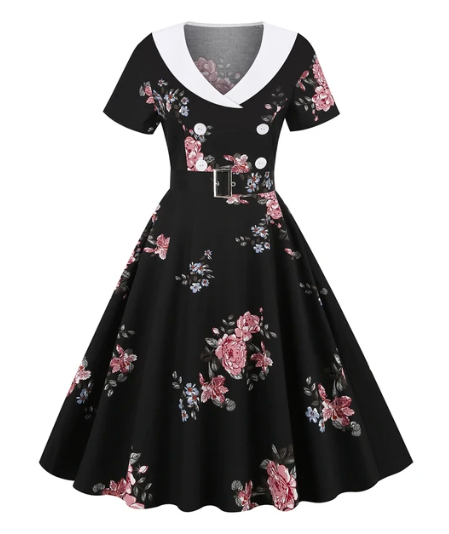 Robe Fleurie Style Vintage