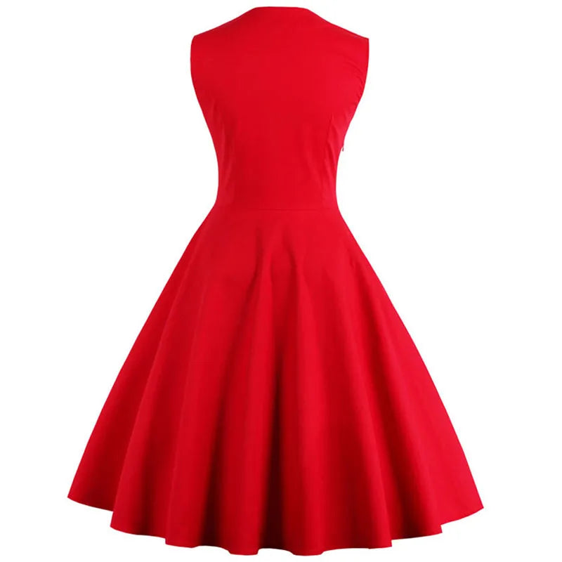 Robe Rockabilly Rouge et Noire