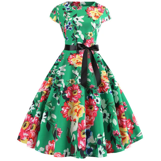 Robe Pin Up Verte