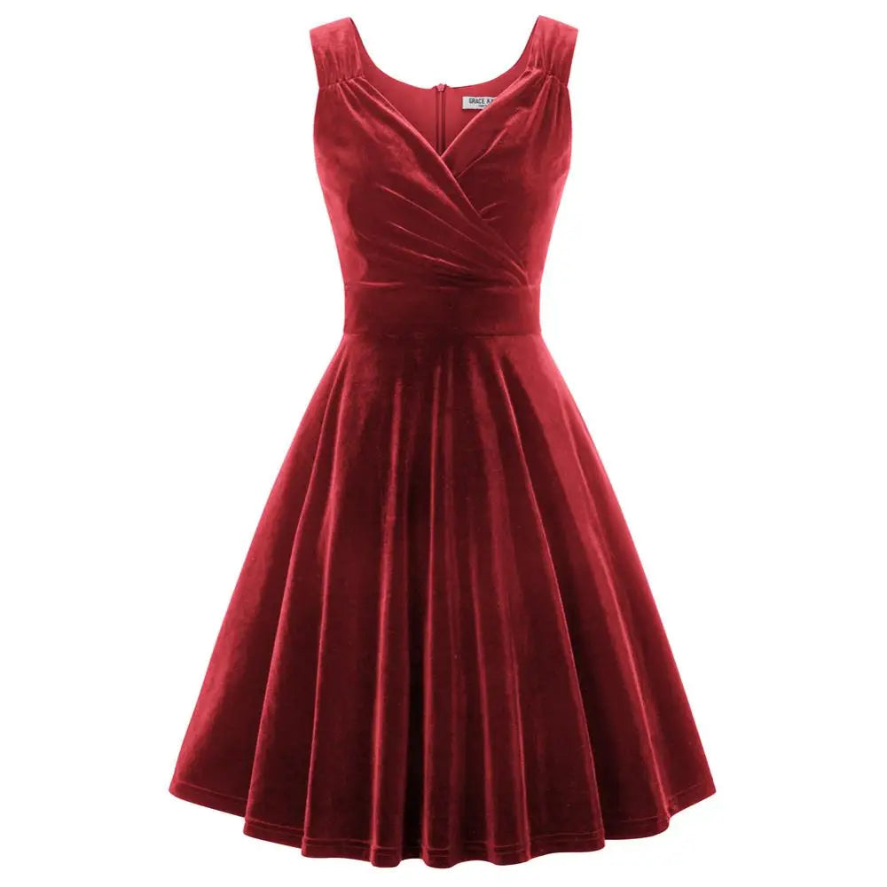 Robe en Velours Années 30