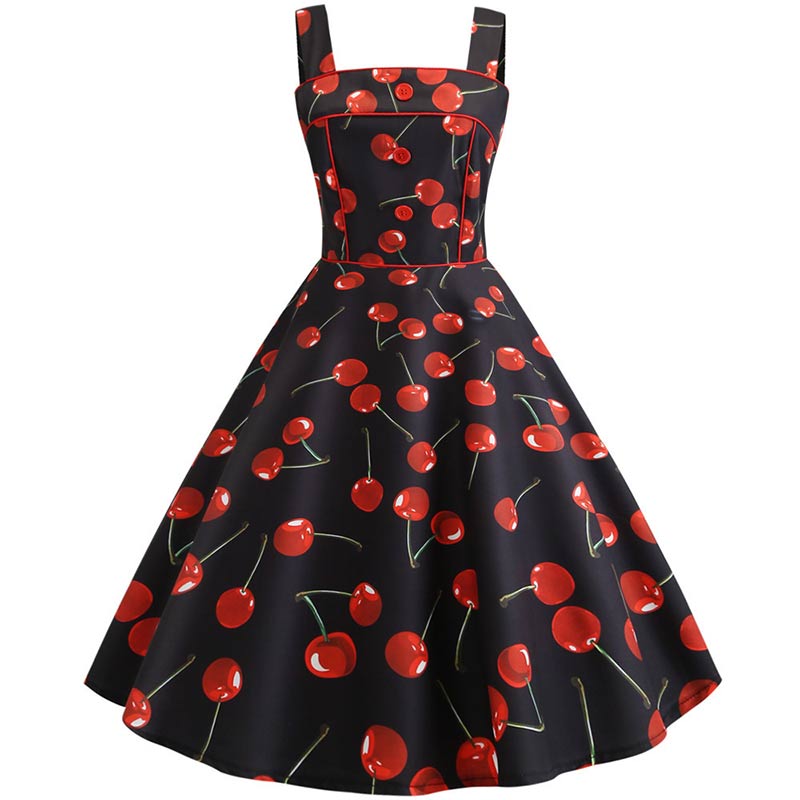 Robe Rétro avec des Cerises