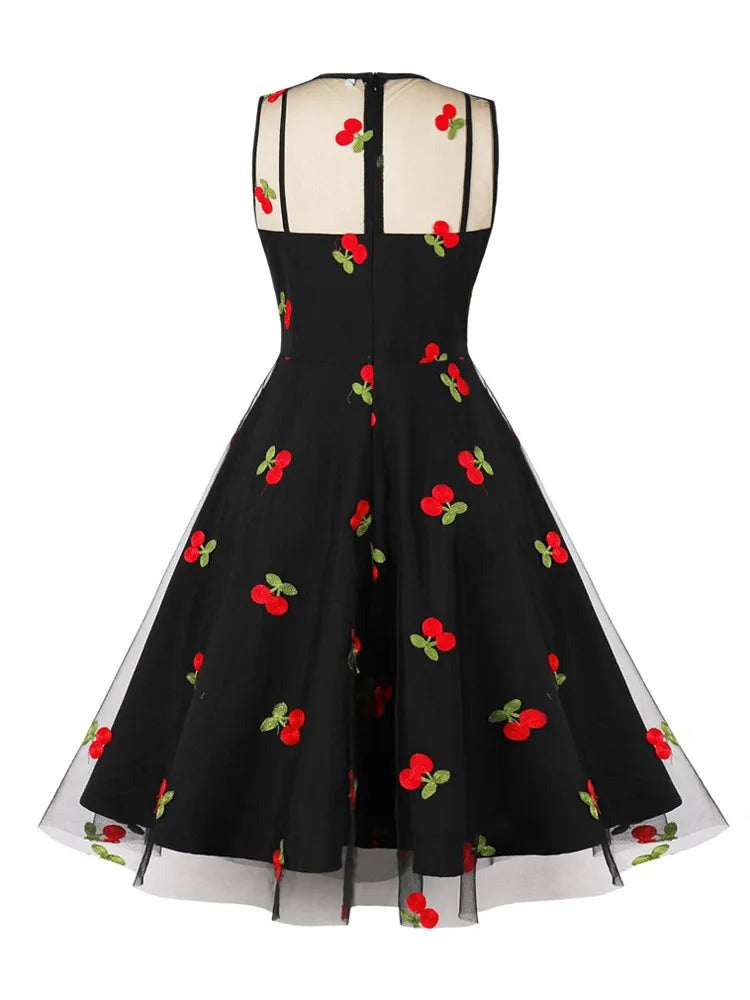 Robe Rockabilly Cerise