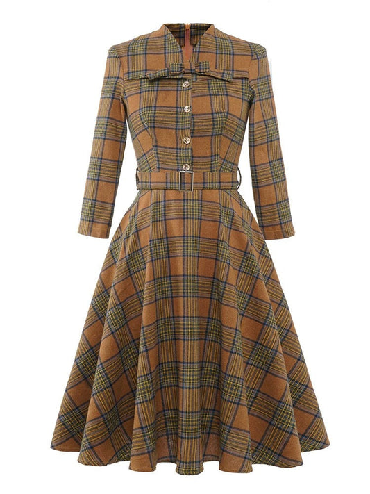 Robe Tartan Années 30