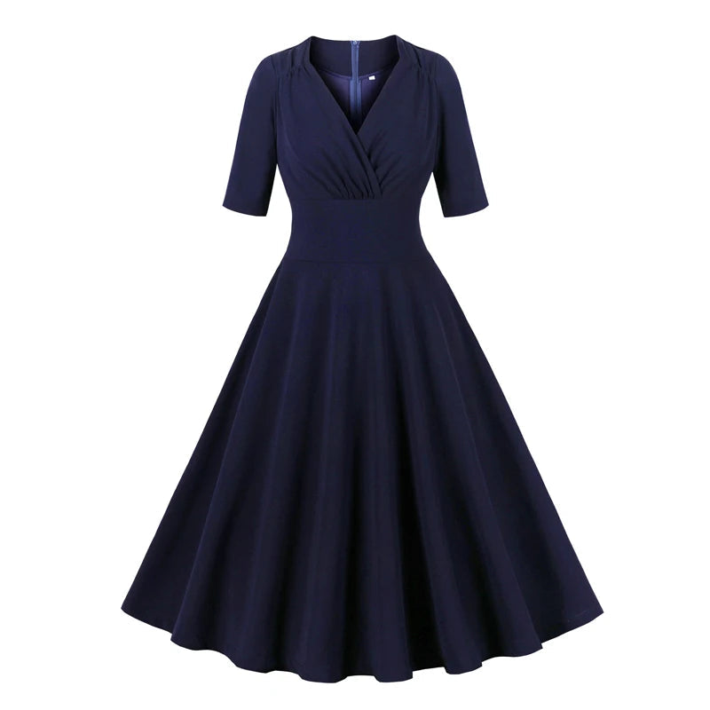 Robe Vintage Bleu Marine