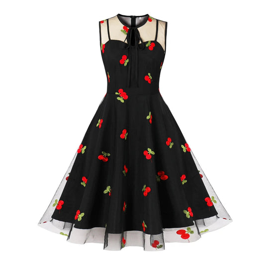 Robe Rockabilly Cerise