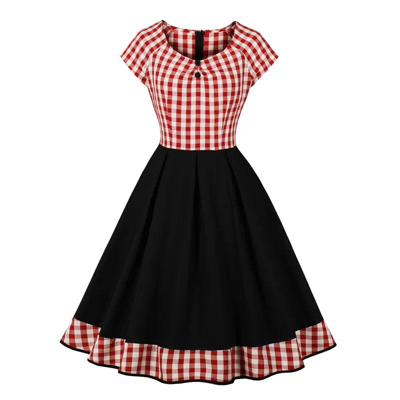 Robe à Carreaux Pique-Nique Rockabilly