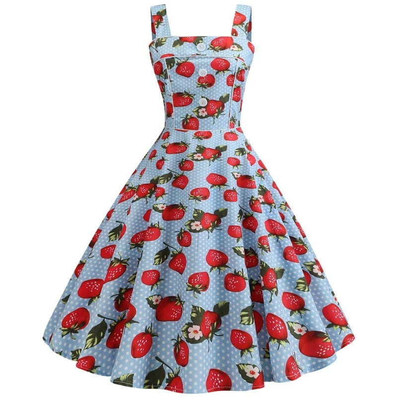 Robe Pin UP Fraise