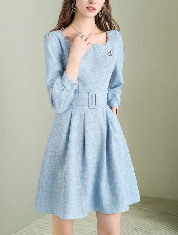 Robe Vintage En Tweed