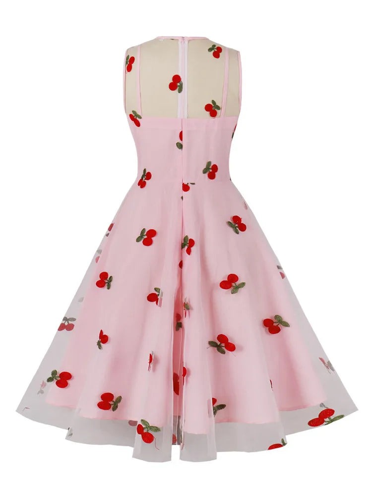 Robe Rockabilly Cerise