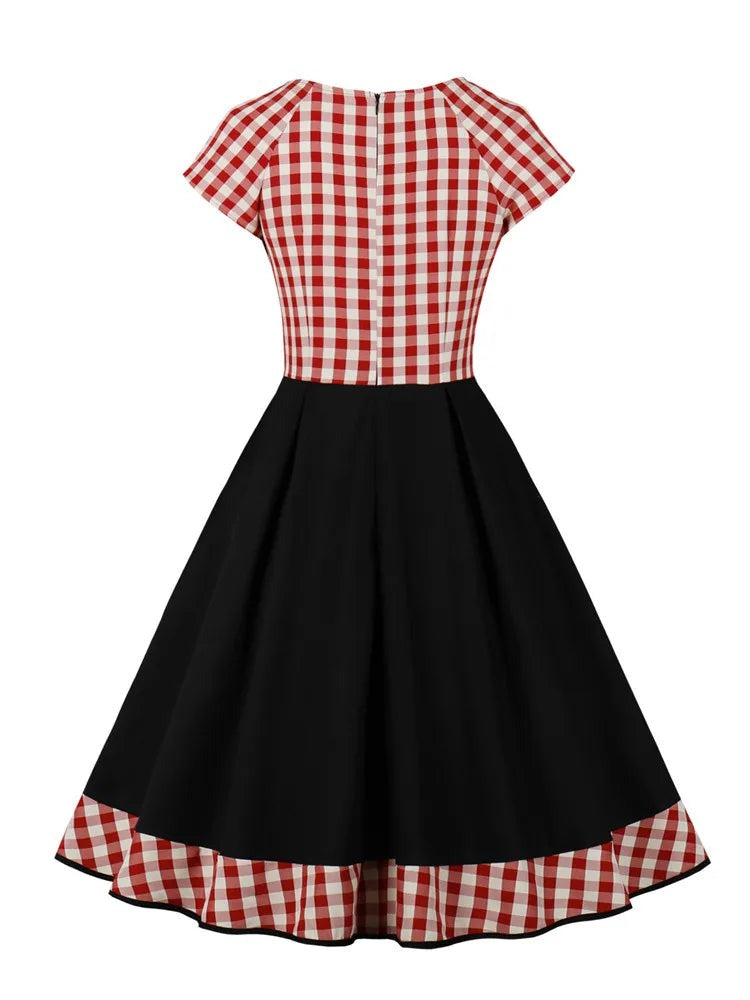 Robe à Carreaux Pique-Nique Rockabilly