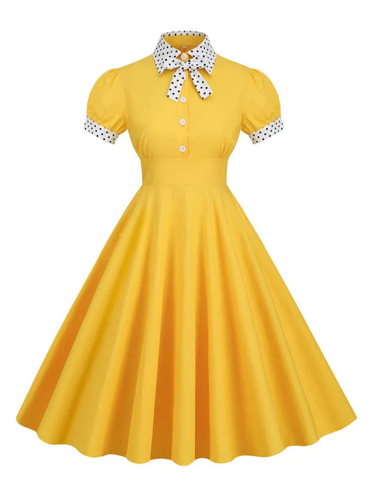 Robe Jaune Années 30