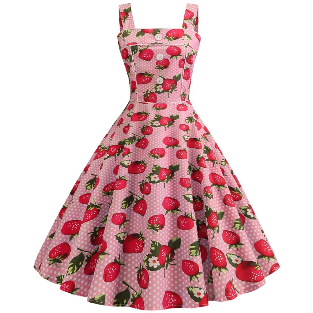 Robe Pin UP Fraise