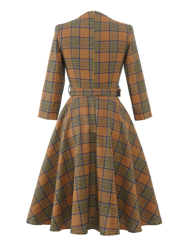 Robe Tartan Années 30