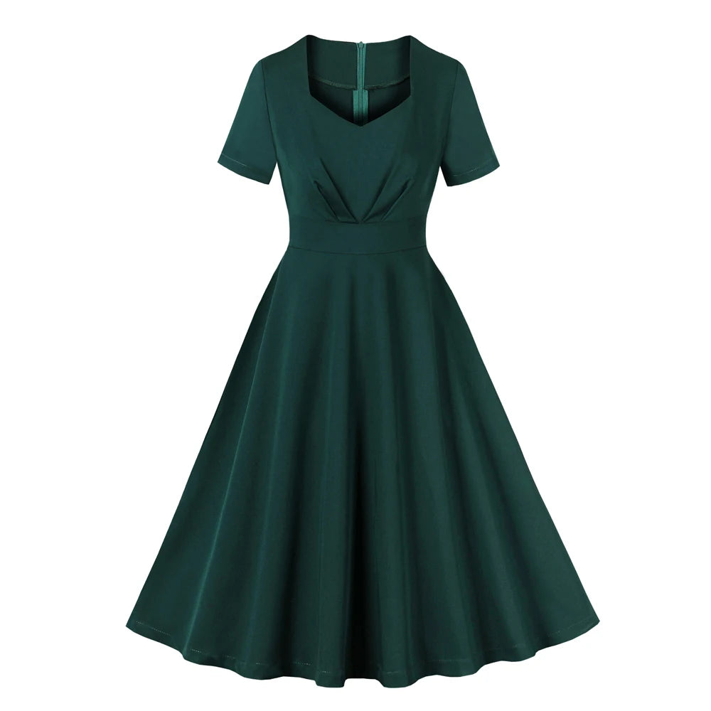 Robe Vintage Verte